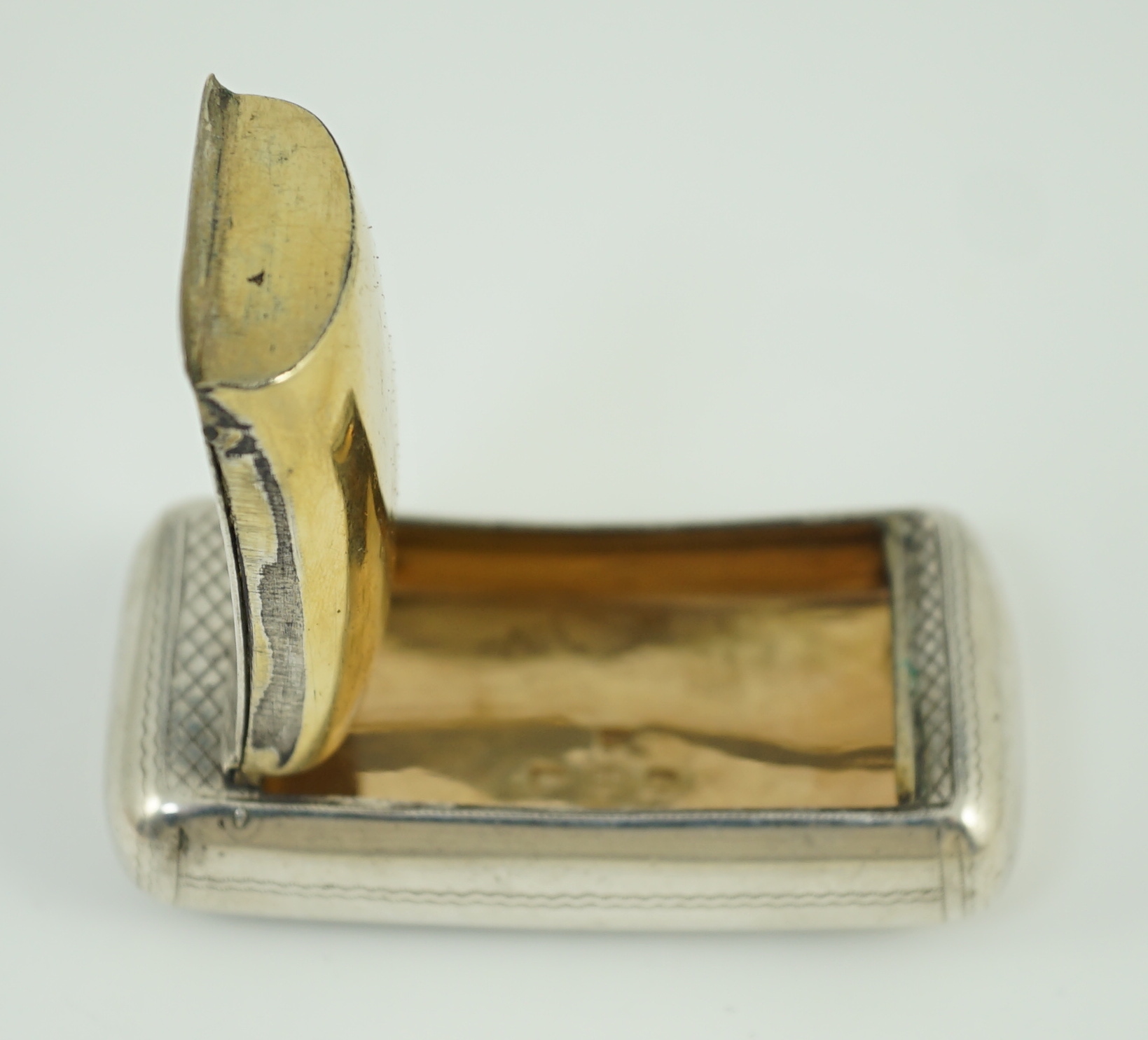 A George III Irish silver double snuff box, by Richard Sawyer